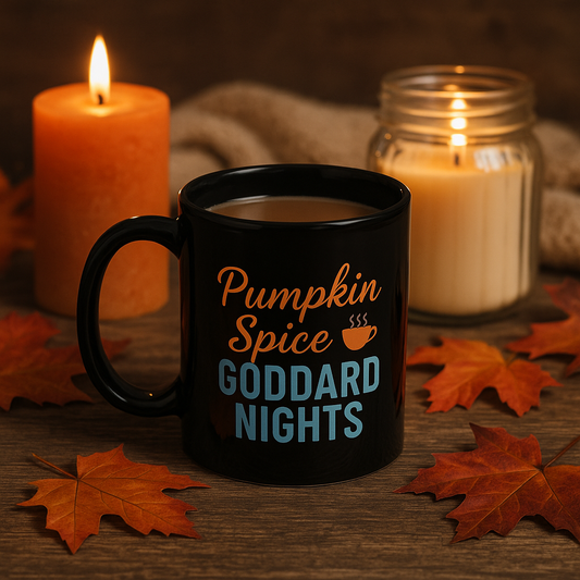 Pumpkin Spice Goddard Nights Black Glossy Mug